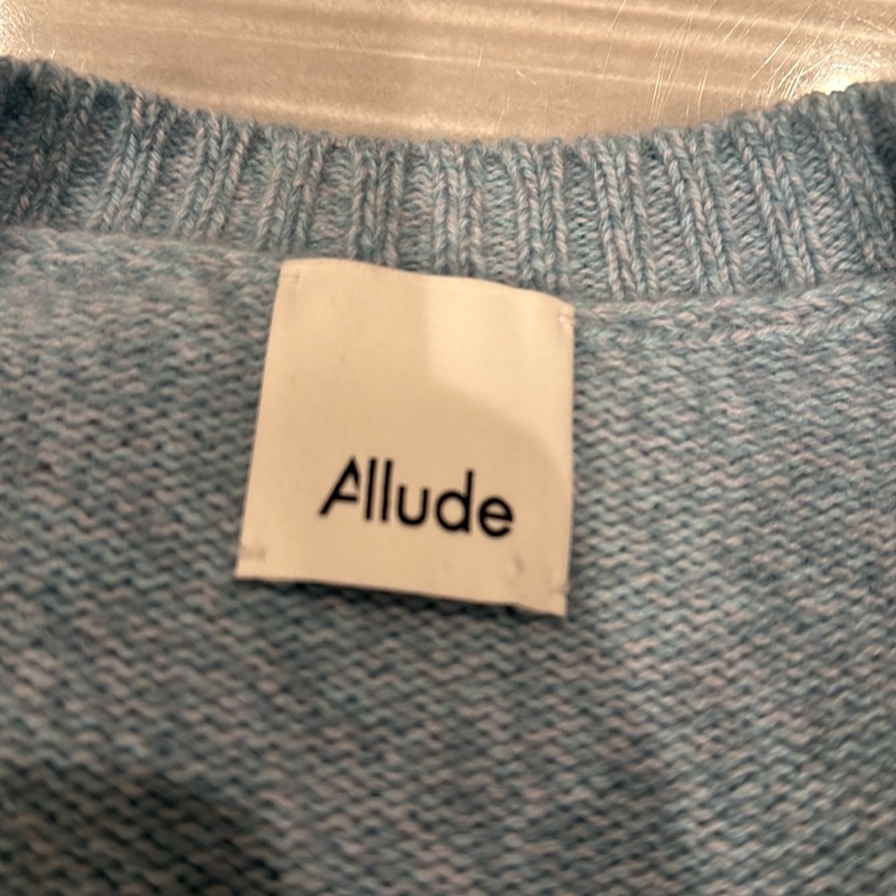 beautiful light blue cashmere cardigan